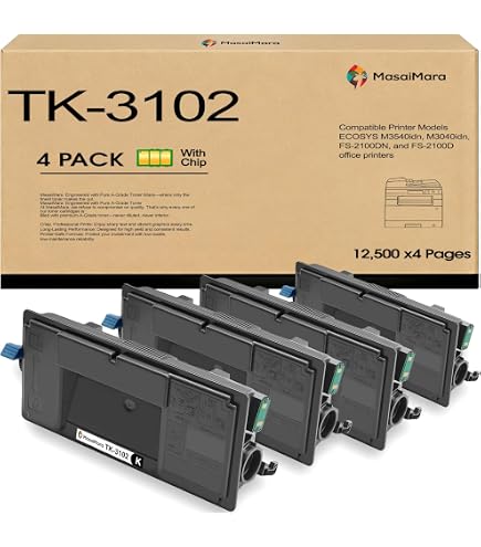 Amazon.com: KYOCERA 1T02MS0US0 Model TK-3102 Toner Cartridge for