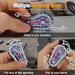 Bike Chain Gear Fidget Spinner for Stress