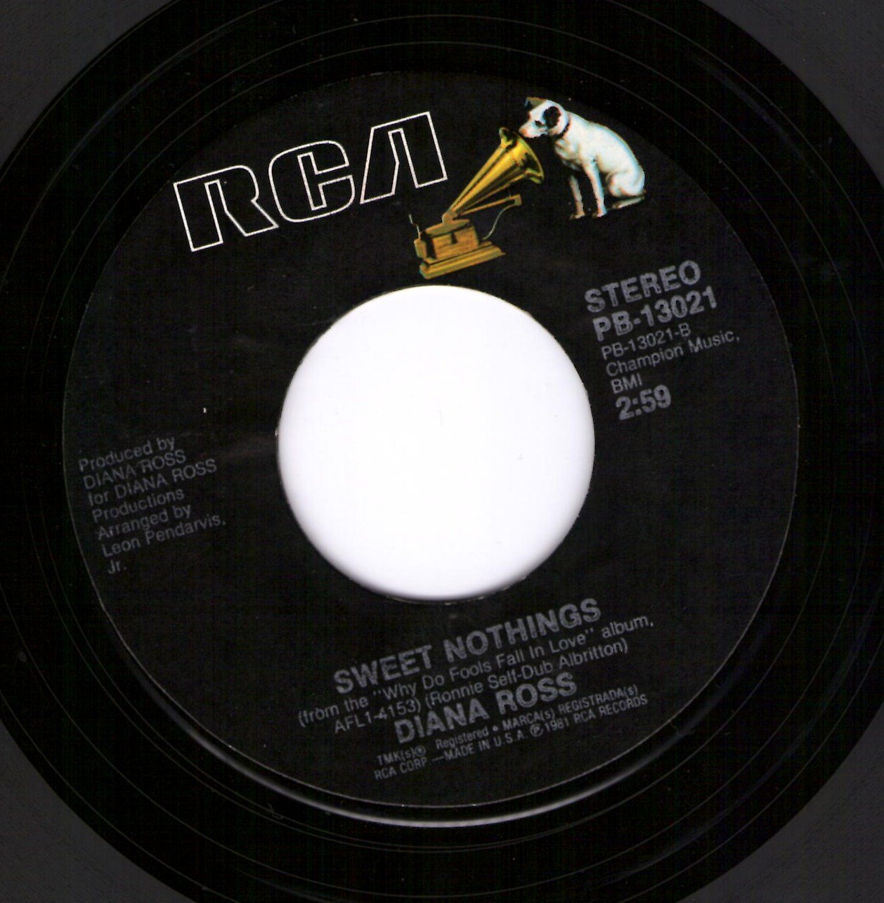 Diana Ross Mirror, Mirror / Sweet Nothings Music