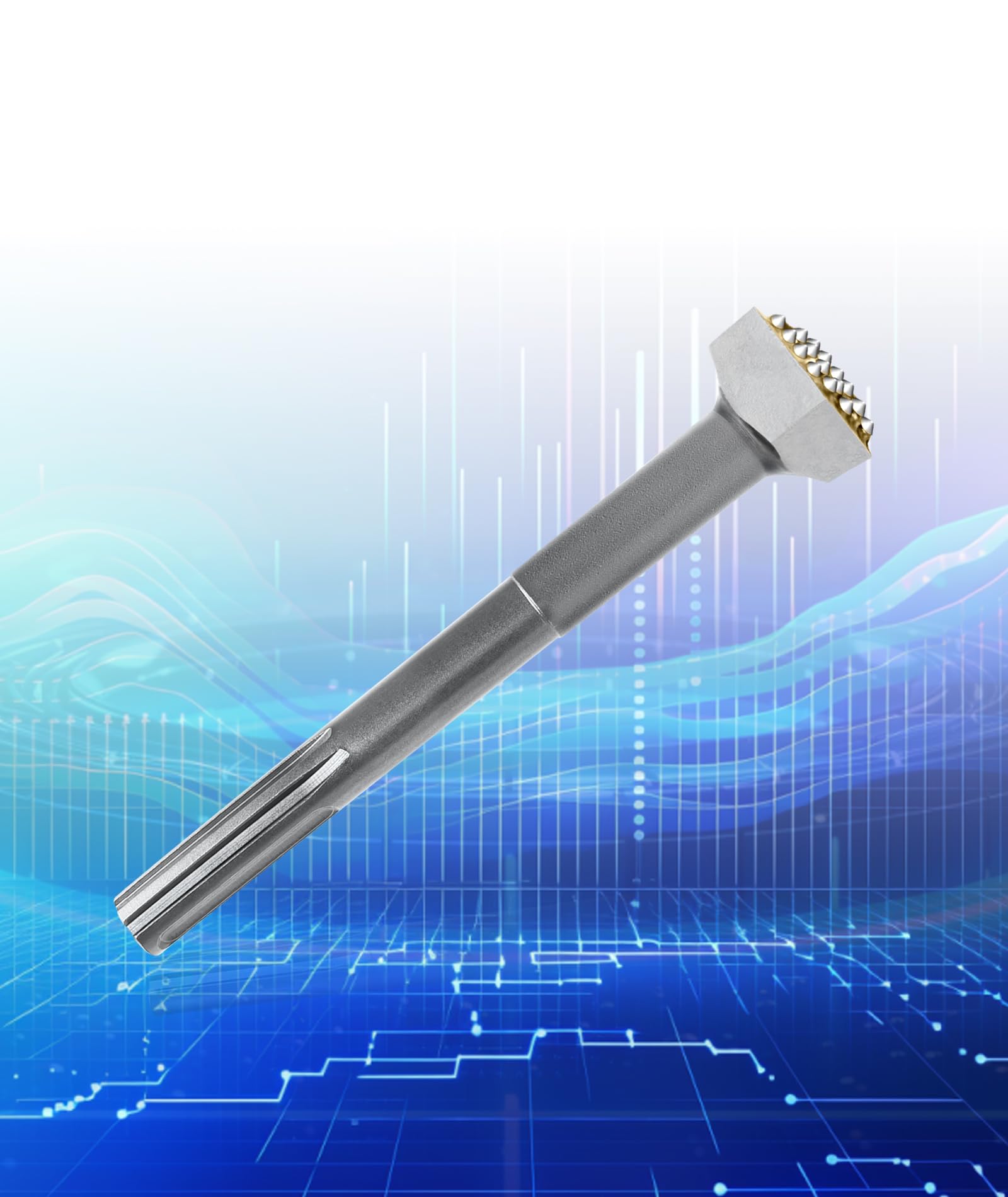 Electric Hammer Drill Bits Concrete Chisel Rotary Hammer Chisel Drill Bit 40cr Steel Square Drill Bit (SDS Max 16T)