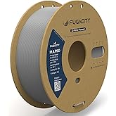 Fugacity PLA Filament 1.75mm, Gray 3D Printer Filament 1KG Spool (N.W 2.2lbs), Dimensional Accuracy +/- 0.02mm, Enhanced Printing Effect Fits Most FDM 3D Printers