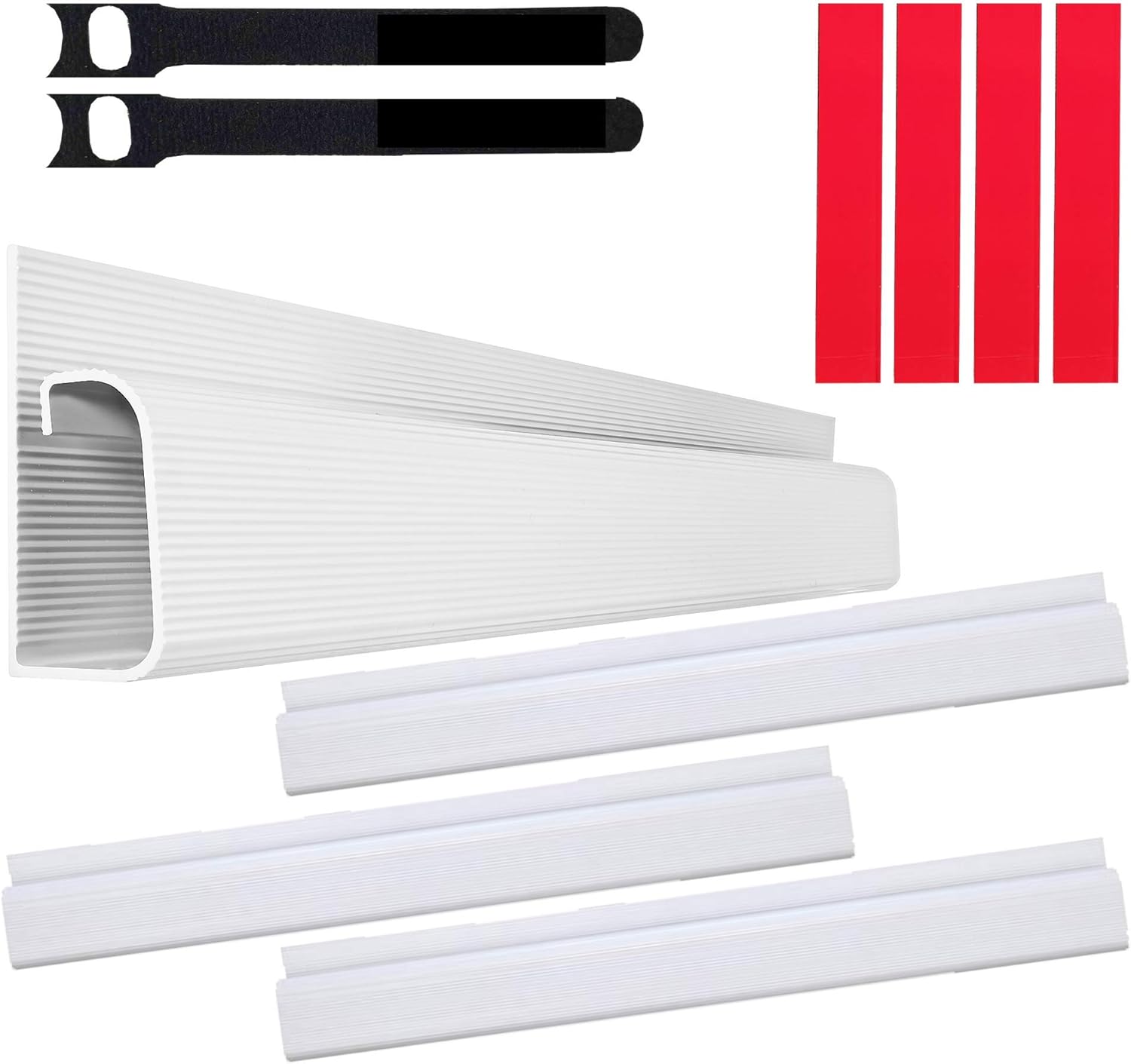 J Channel Cable Raceways 64″ White Raceway Cable Management System