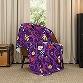 Collectibles Coraline Button Eyes Bedding Super Soft Cozy Plush Throw, 46 in x 60 in, (Officially Licensed Product) by Franco