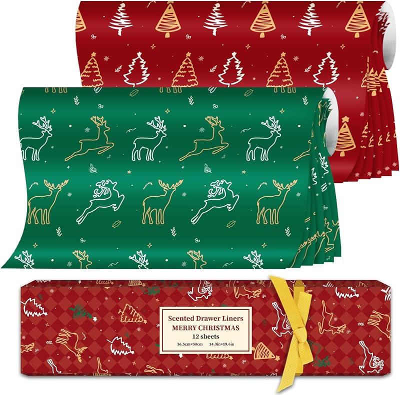 Scent-Hi Scented Drawer Liners Linen Scent 2 Pack for Wardrobe Dresser