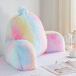Hobed Life Faux Fur Backrest Pillow for Kids, Teen