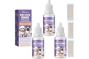 Dog & Cat Eye Wash,Gentle Eye Drops for Dogs,Relieve Red Eyes,Dog Eye Wash for Cleaning Tear Streaks,Soothe Eye Infection,Rem