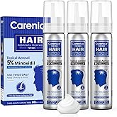 5% Topical Minoxidil Foam, Aerosol Minoxidil for Men, Infused with Biotin, Hair Growth Treatment, Supports Thicker and Fuller Hair & Beard Unscented 6.33oz Compare to Rogaine's Active Ingredient