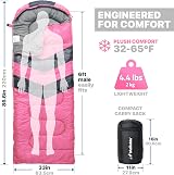 MalloMe Sleeping Bags for Adults & Kids 3-4 Season Ultralight Lightweight view 3