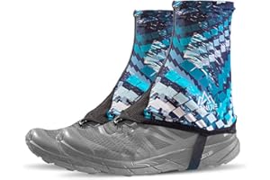 AONIJIE Low Trail Gaiters Ankle Gators Protective Reflective Shoe Covers UV Protection Breathable Sand Prevention for Triathlon Hiking Climbing
