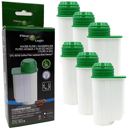 FilterLogic CFL-901B | 6er Pack - Wasserfilter kompatibel mit Brita Intenza TCZ7003 TZ70003 00575491 für Siemens EQ Series EQ