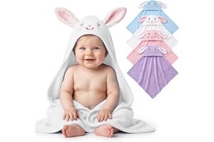 Custom Hooded Bath Towel with Name, Ultra Soft Absorbent Baby Towel, Personalized Baby Hooded Towel, Custom Embroidered Name 