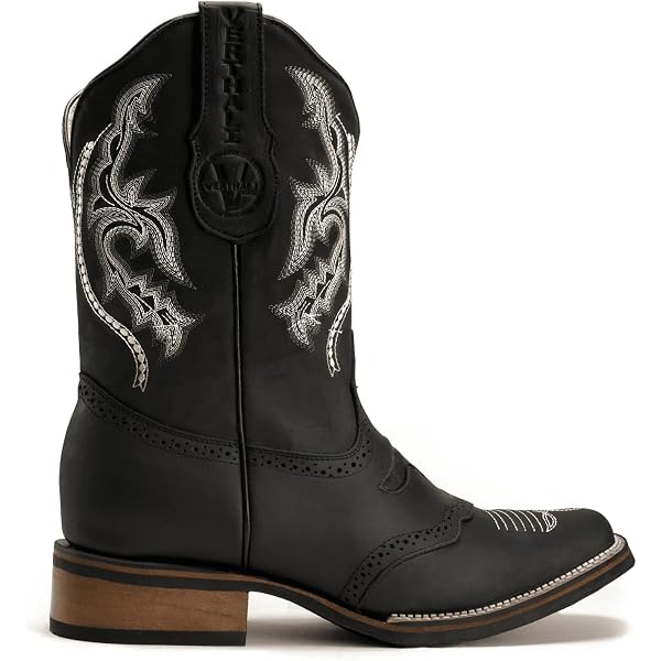 Amazon.com | Western Shops Mens Genuine Leather Square Toe Cowboy