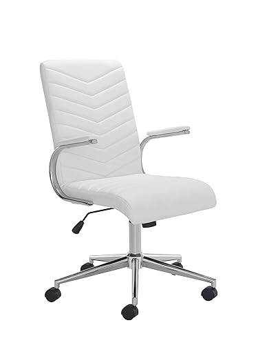 Interlink Fiori office Chair Pure White Plus Mesh: Amazon ...