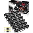 Victoper LED Flashlight 6 Pack, Bright 2000 Lumens Tactical Flashlights High Lumens with 5 Modes, Waterproof Focus Zoom Flash Light, Portable Flashlight for Camping Hiking Outdoor Home Emergency