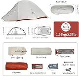 Naturehike Cloud Up 2 Person Tent Silicone Waterproof Ultralight 2024 view 2