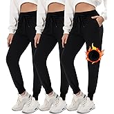 3 Pack Sweatpants for Women-Womens Joggers with Pockets Athletic Leggings for Workout Yoga Running