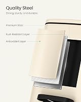 SONGMICS 6 L Kitchen Bin Stainless Steel Pedal Trash Can with Inner Bucket view 6