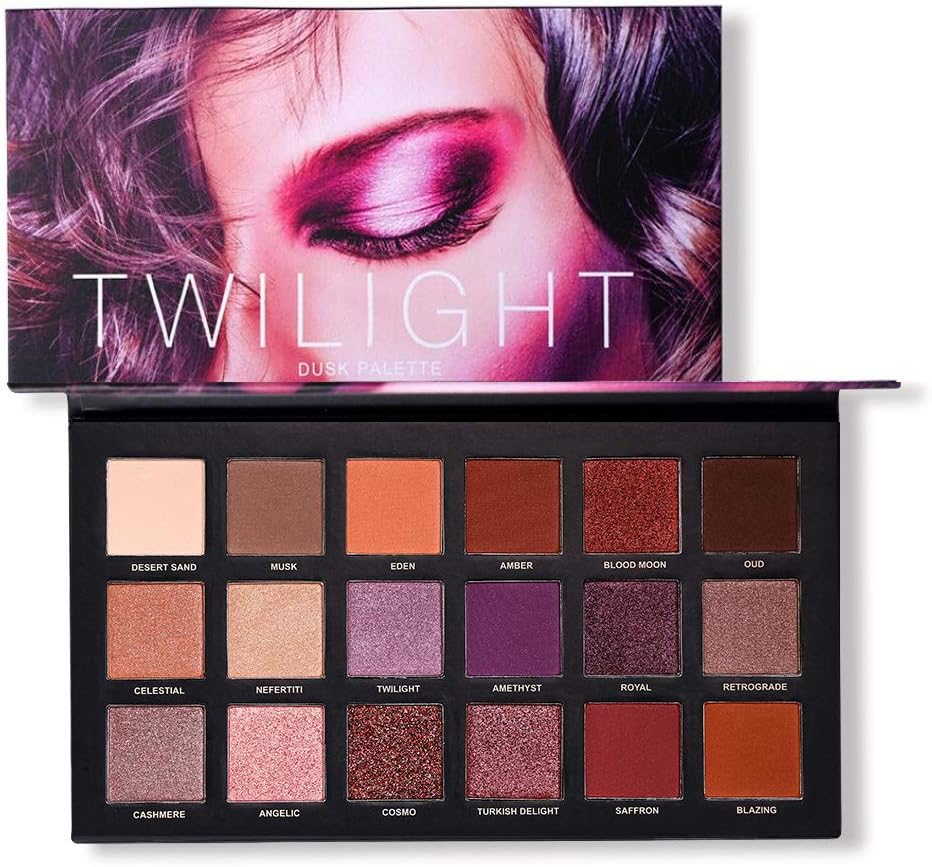 Eyeshadow Makeup Palette, ASENBER Professional 18 Colors Eye Shadow Palette Highly Pigmented 8 Matte + 10 Shimmer Smokey Eye shadows, Waterproof Long Lasting Makeup Pallet (01#)
