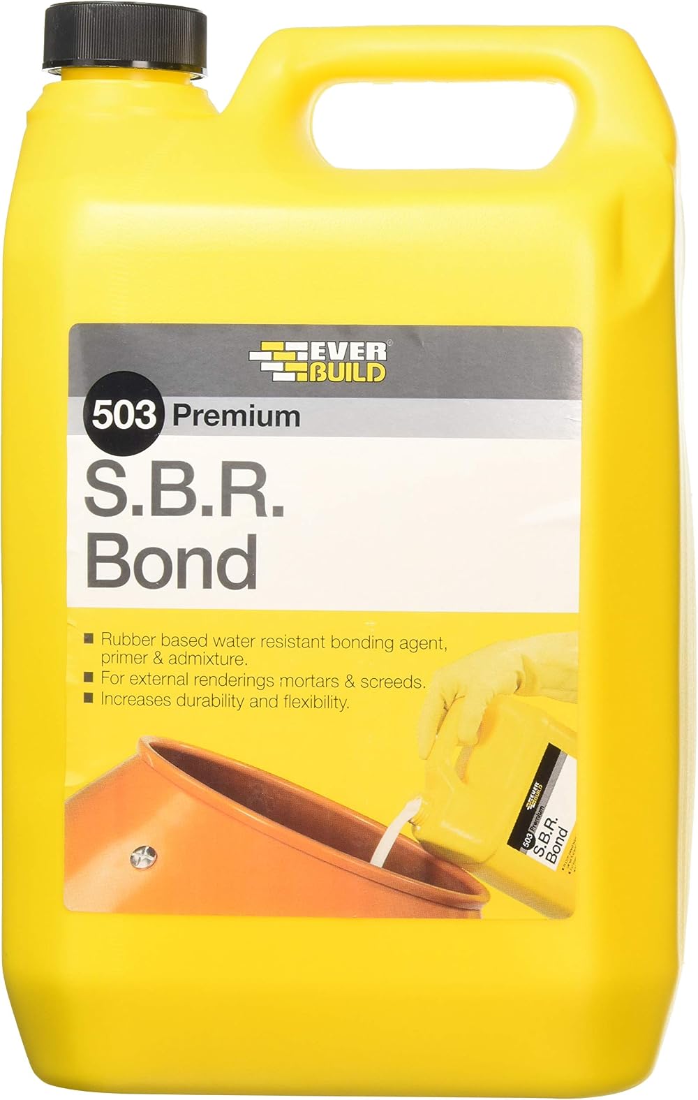 Sika Everbuild 503 SBR Bond Admixture 5 Litre Water Resistant Bonding Agent