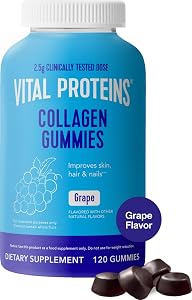 Vital Proteins Collagen Gummies, 2.5g of Clinically-Tested Collagen for Hair, Skin, Nails & Wrinkles, 120 ct, 30-Day Supply, 
