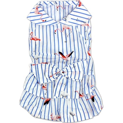 Parisian Pet Dog Summer Clothes Outfits and Dresses Small to Medium Puppy, Dogs and Cats