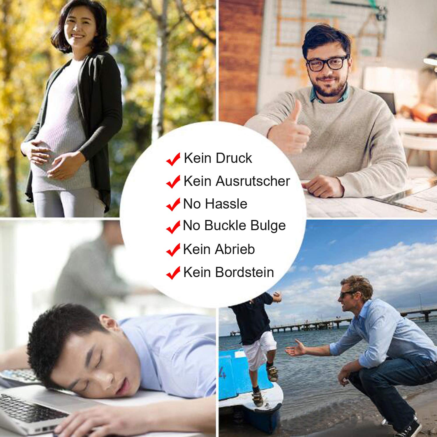 XZQTIVE Elastischer Gürtel Damen Unsichtbarer Gürtel Für Jeans by Hosen Justierbar Stretchgürtel Dehnbarer Gürtel für Herren ohne Schnalle gürtel,T Black,Bundweite 84-120cm