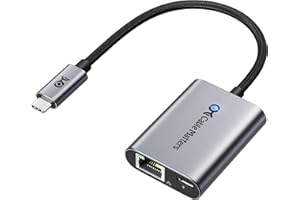 Cable Matters USB C to Ethernet Adapter with 140W Charging, Gigabit Ethernet to USB C Adapter, Compatible with MacBook Pro, Dell XPS, Surface, Up to 480Mbps for Chromecast with Google TV -2020 & Later