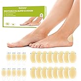 Bukihome Hydrocolloid Gel Blister Bandages - 25ct - Adhesive Blisters Bandages - Waterproof Blister Pads for Heel, Feet, Toe, Fingers - Gel Blister Prevention for Travel,Hiking (Variety Pack)