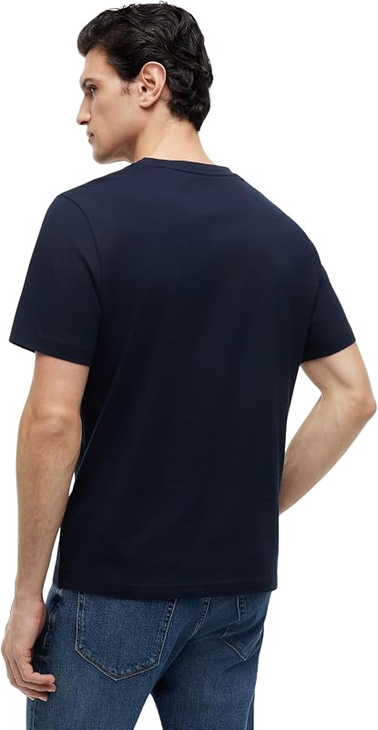 Lot de 2 t-Shirts pour Homme, Motif Graphique Reg Tees MW0MW45091 S/S, Multicolore (Bleu Marine/Blanc), Taille L