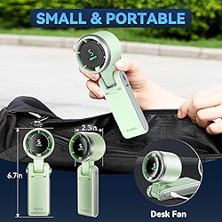 PlayHot Portable Handheld Turbo Fan, 5 Gear