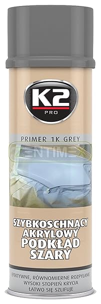 1K 1-Komponenten Akryl-Grundierung Acryl-Grundierung grau Primer Autolack-Grundierung Grundierer Haftgrund Haftvermittler Fül