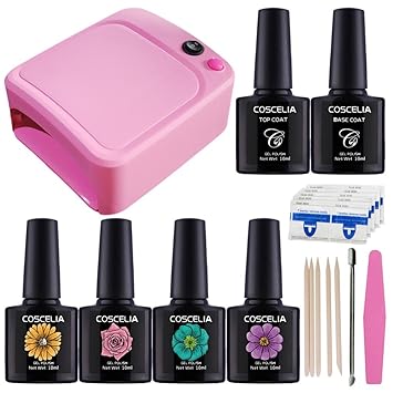 Amazoncom Poying Set For Manicure Nail Art 36w Lamp Uv