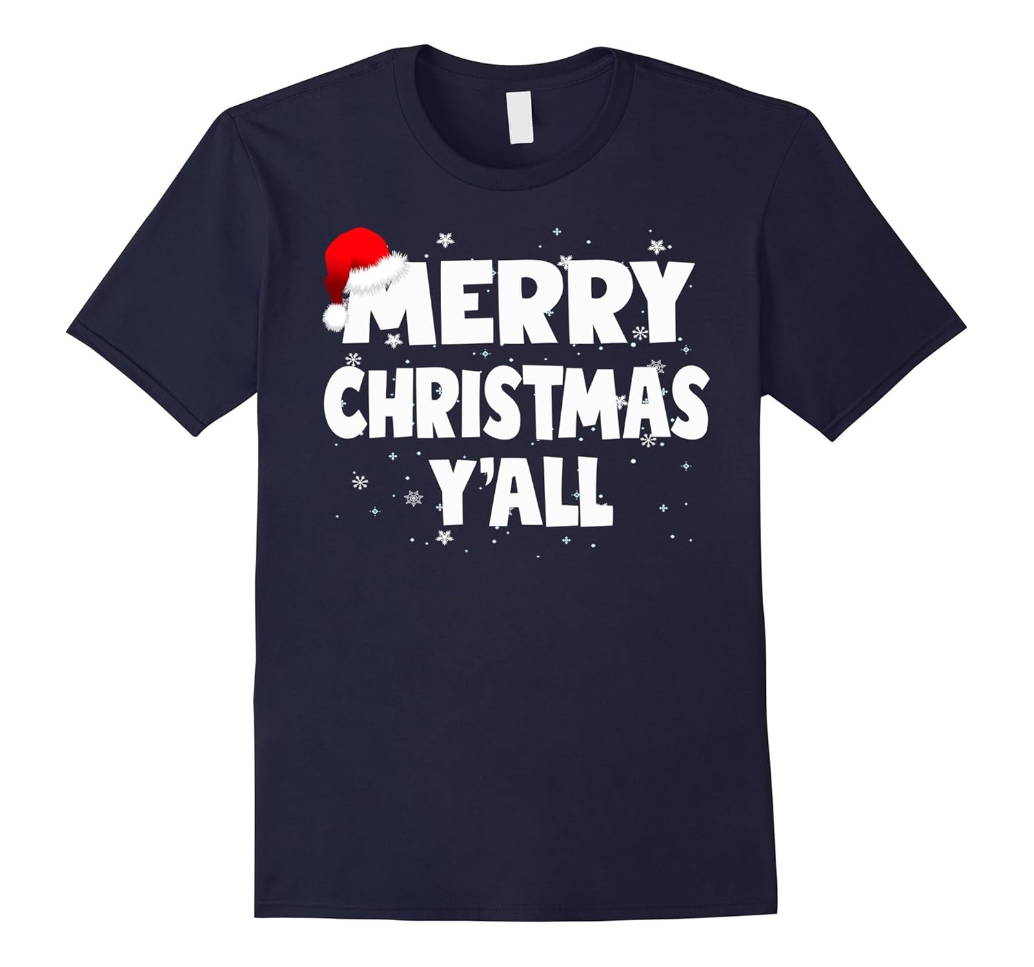 Funny Christmas T-shirt Merry Christmas Ya'll Cute T-shirt-ANZ