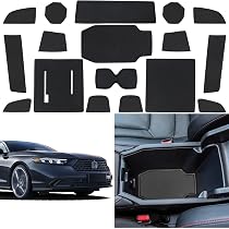 LUNQIN Car Door Anti-Kick Pad For 2023-2025 Honda Accord 11th Gen - 4-Piece Matte Black Protector Set