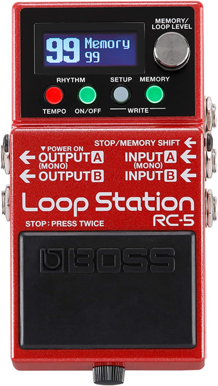 BOSS RC-5 Loop Station Pedal with USB MIDI 32-Bit 13 Hr Recording