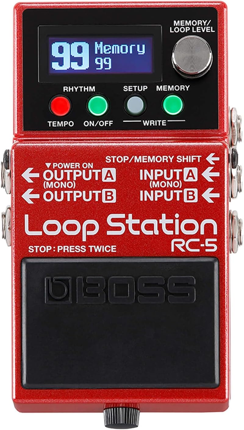 BOSS RC-5 Loop Station Pedal with USB MIDI 32-Bit 13 Hr Recording