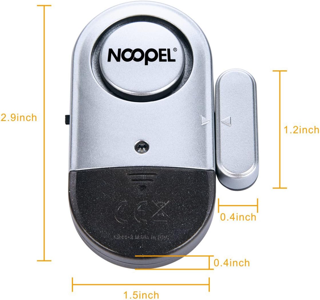 Window Door Alarm 6 Pack Noopel Home Security UltraSlim Door and Window Alarms Door Window