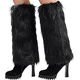 Nanxson Womens Fur Leg Warmer Winter Furry Long Boot Cuffs Cover TTW0034