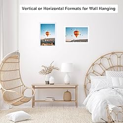 JCJMY 7x10 Picture Frame Set of 6 White for Wall