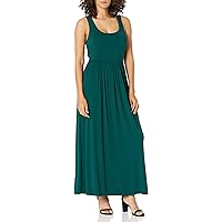 Amazon.com: Amazon Essentials Women's Sleeveless Elastic Waist Smocked  Summer Maxi Dress (Available in Plus Size), Black, X-Small : Clothing,  Shoes & Jewelry