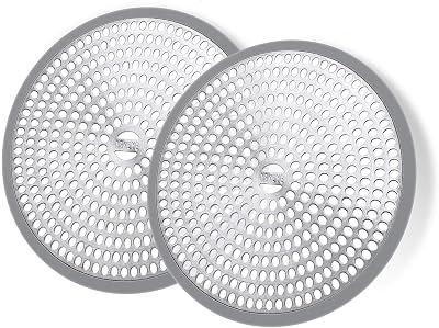 LEKEYE Shower Hair Catcher Drain Protector Strainer 2 Pack Stainless Steel