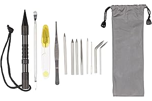 Paracord Planet 12 PC FID Set – Stainless Steel – Lacing Needles/Smoothing Tool/Stitching Set for Paracord Work - DIY