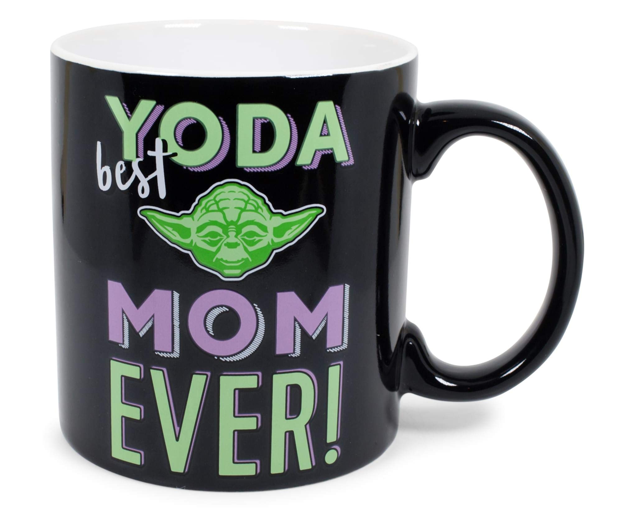 Star Wars Yoda Best Mom Ever Ceramic Mug | Holds 20 Ounces | Toynk Exclusive