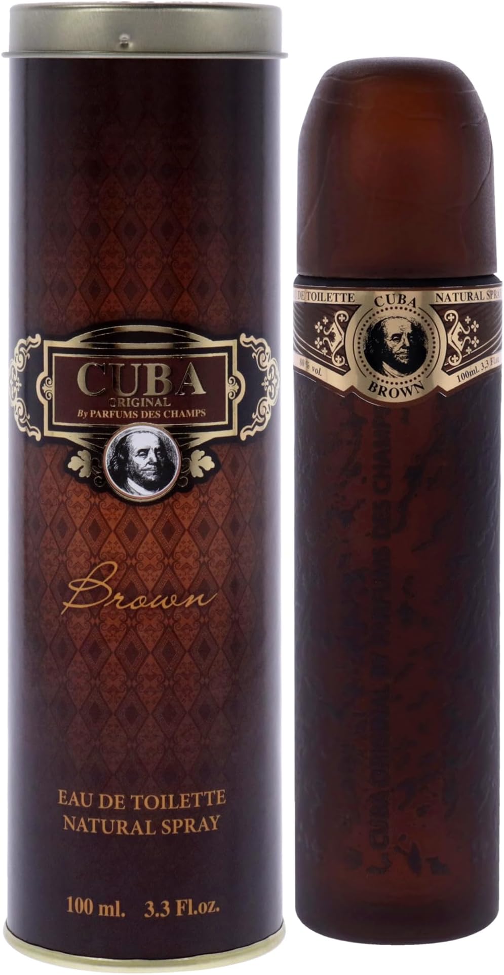 CUBA PARIS Brown Eau De Toilette for Men 100 ml Woods Jasmine Citrus