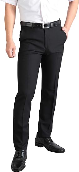 Amazon Kokubo スリムスラックス メンズ 裾直しも受付中 春夏 ノータック ウォッシャブル 家庭で洗える Cool Biz ロングパンツ 通販