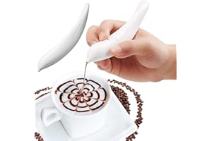 Cinnamon Pen for Coffee, 5.6 inch Electric Latte Art Pen, Portable Coffee Pens, DIY Tools for Grounds, Cocoa Powder, Ground S