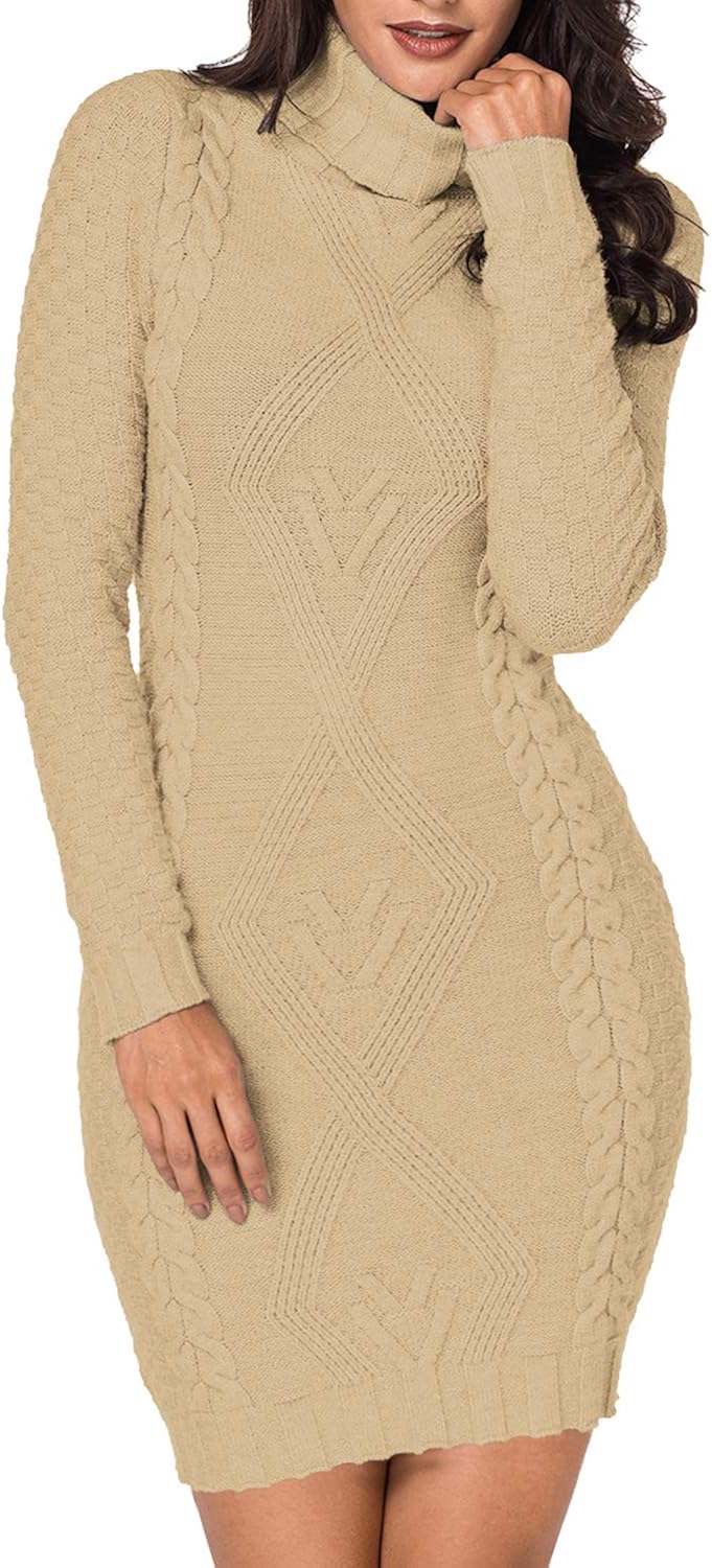 cable knitted jumper dress