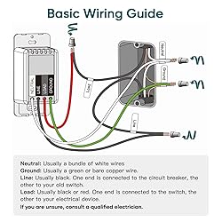 TREATLIFE Smart Light Switch Single Pole Works with