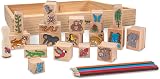 Melissa & Doug Stamp-a-Scene Rainforest Arts & Crafts Stamp Set 4+ view 4