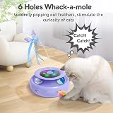 GoldenSun 3-in-1 Interactive Cat Toys Rechargeable ABS Safe Fabric Butterfly view 5